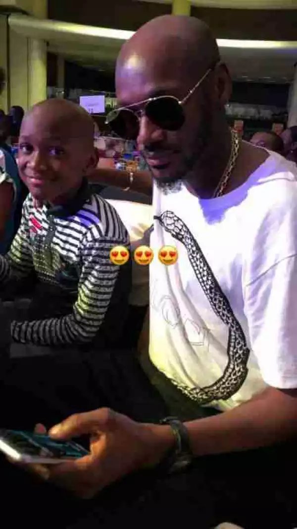 See Lovely Photo Of 2face Idibia And His First Son, Nino